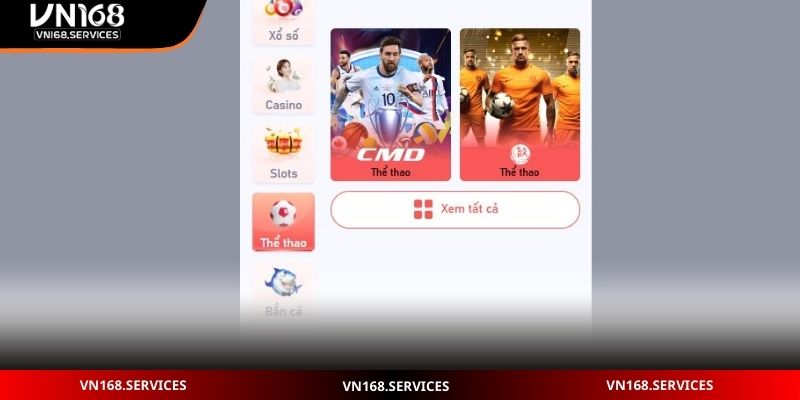Các trận đấu thể thao đa dạng tại VN168