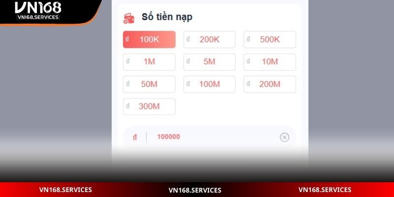 Điền thông tin nạp tiền chính xác để hoàn tất thao tác